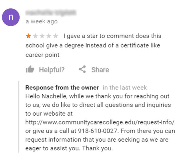 Review Management Best Practices 1 Review Example 1